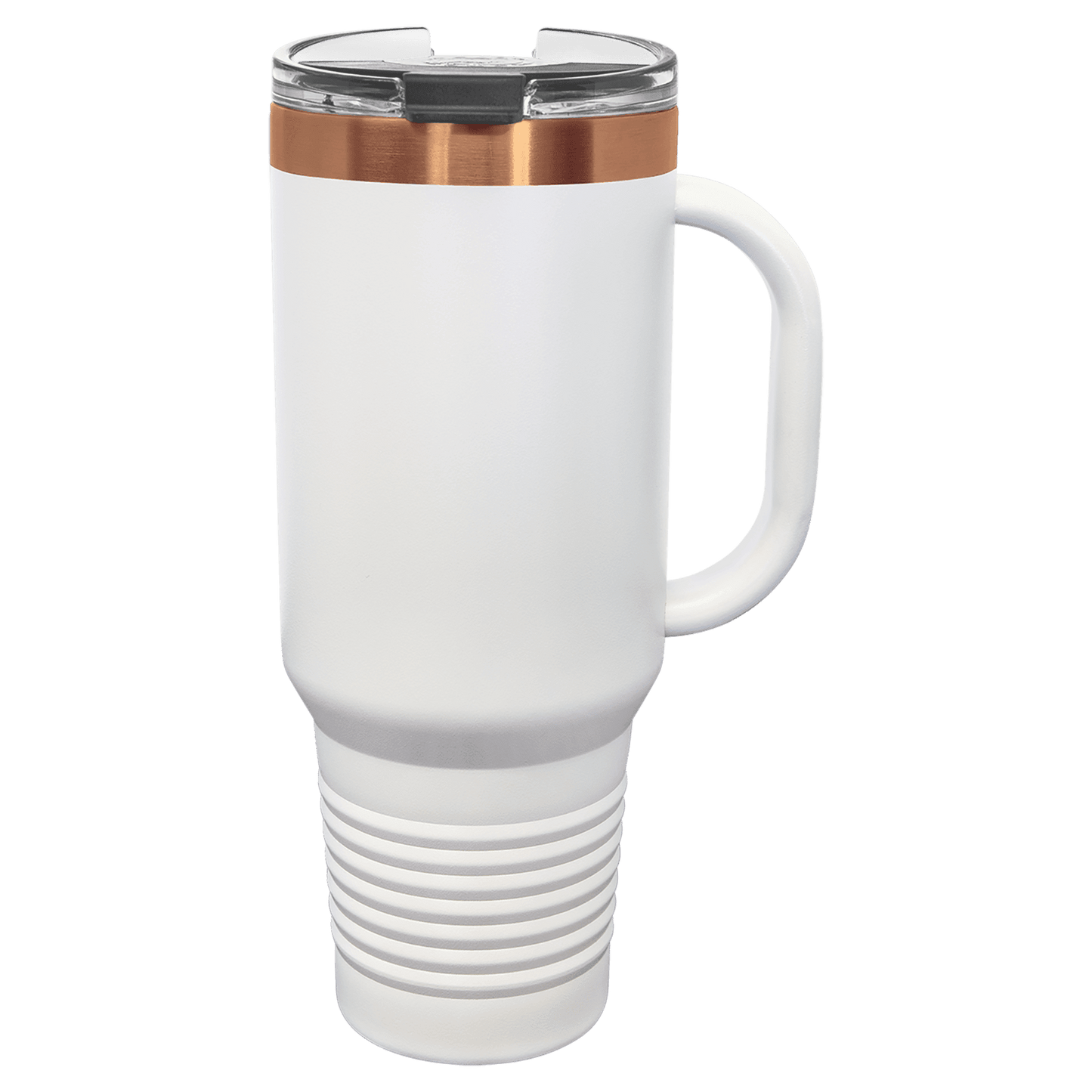 VACUUM INSULATED RINGNECK TUMBLER WITH CLEAR LID