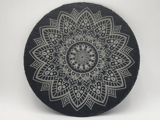 11 3/4" ROUND SLATE CHARCUTERIE BOARD